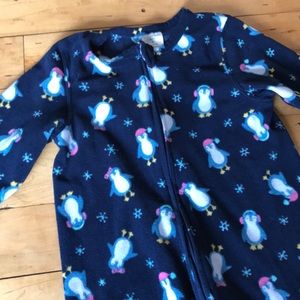 Girls’ Lands’ End footie pajamas footed sleeper